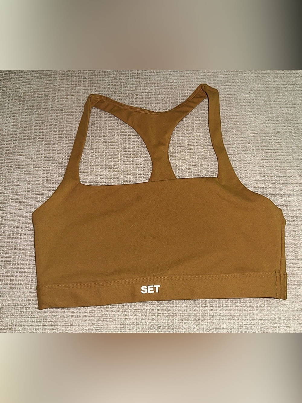 Like New SET Active Luxform Sports Bra - Brown/Caramel - Size Small